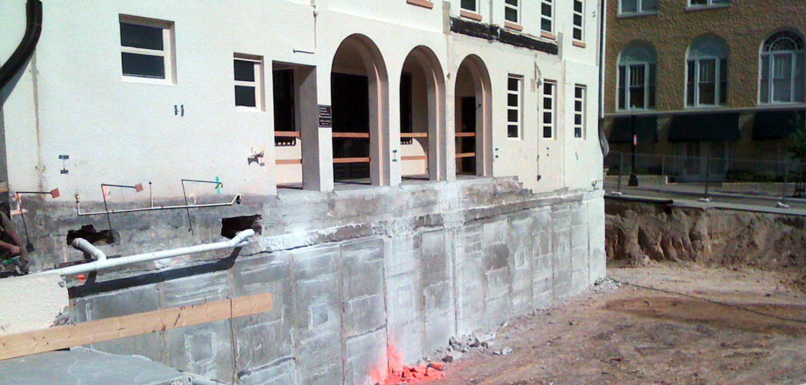 All Saints During Construction